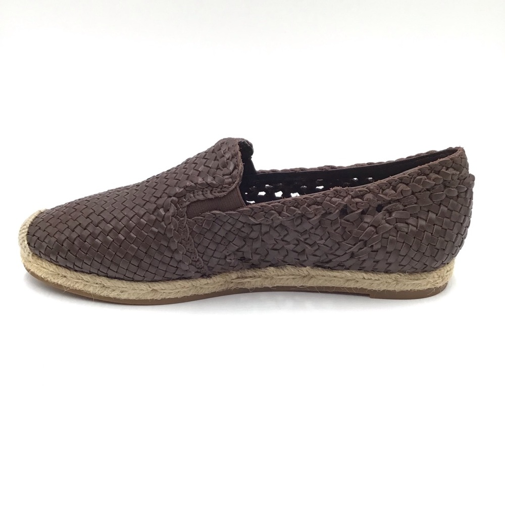 Michael Kors Collection Size 39 Espadrille Brown Weaved Leather Loafer - Picture 7 of 12